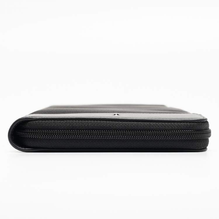 Pre Owned Montblanc Black Nylon and Leather Nightflight Tie Case