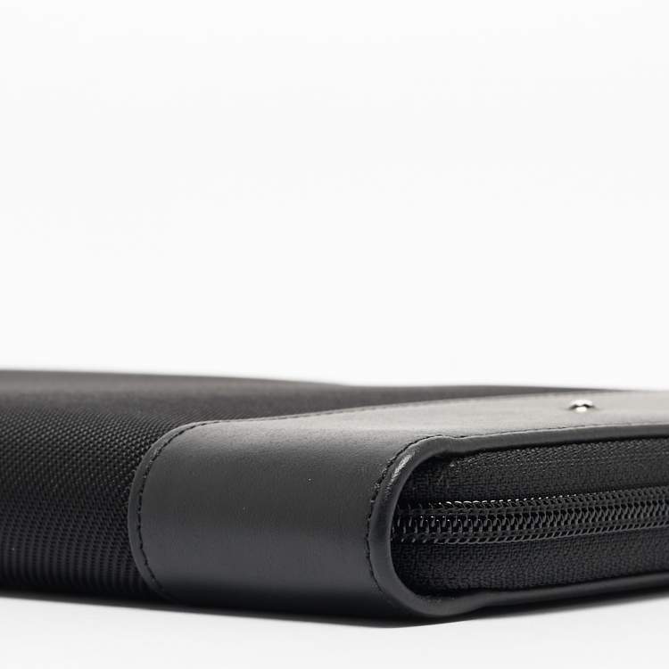 Pre Owned Montblanc Black Nylon and Leather Nightflight Tie Case