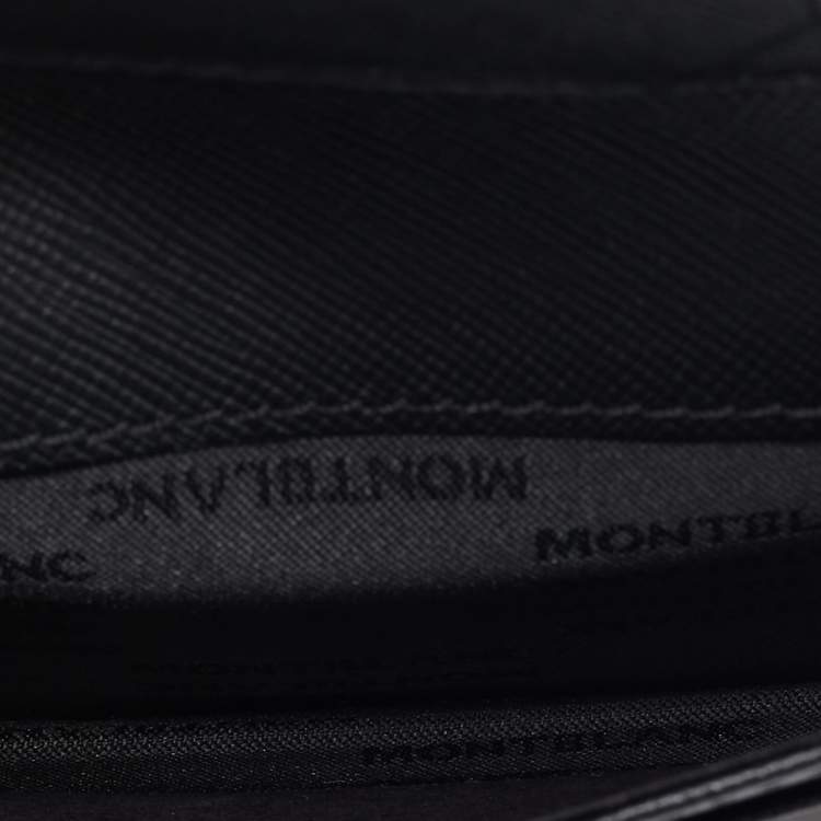 Pre Owned Montblanc Black Leather Sartorial Business Card Holder