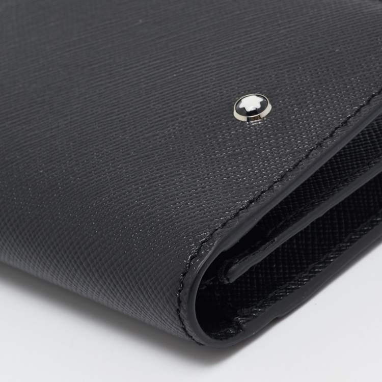 Pre Owned Montblanc Black Leather Sartorial Business Card Holder
