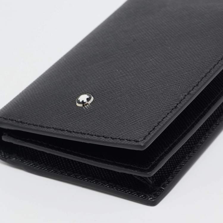 Pre Owned Montblanc Black Leather Sartorial Business Card Holder