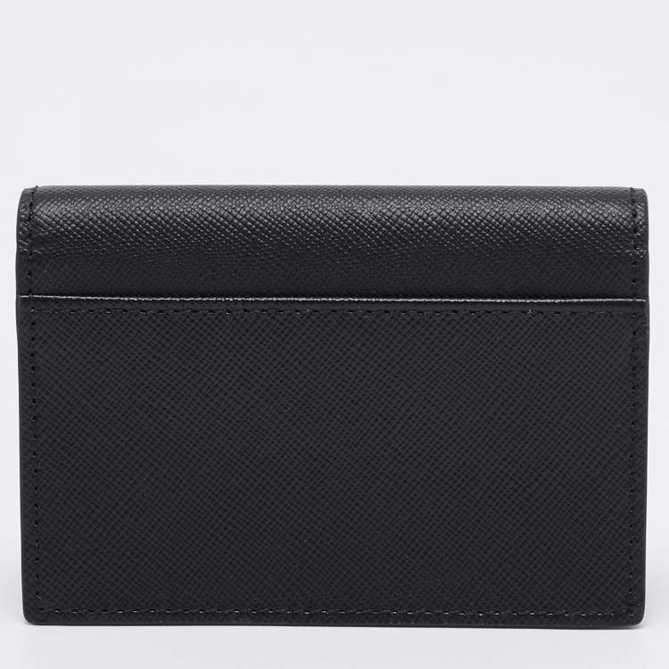 Pre Owned Montblanc Black Leather Sartorial Business Card Holder
