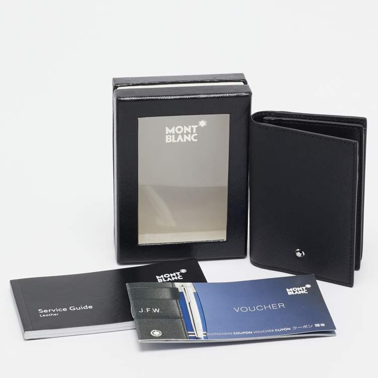 Pre Owned Montblanc Black Leather Sartorial Business Card Holder