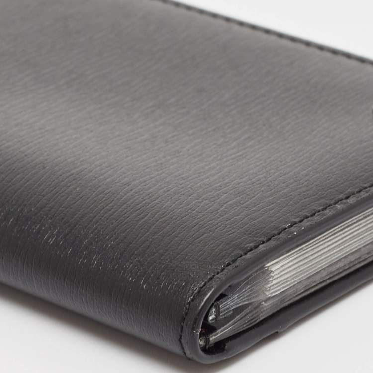 Pre Owned Montblanc Black Leather Sartorial Business Card Holder