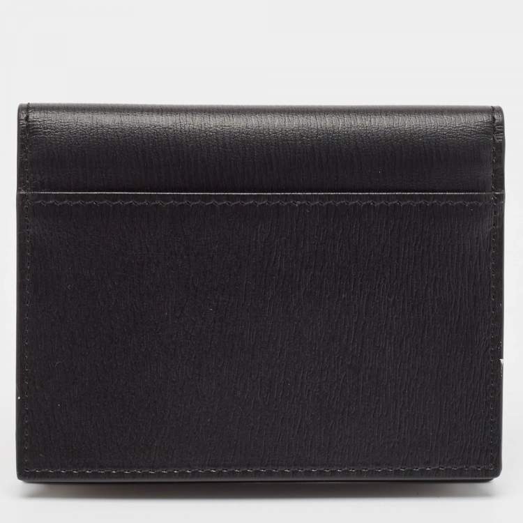 Pre Owned Montblanc Black Leather Sartorial Business Card Holder