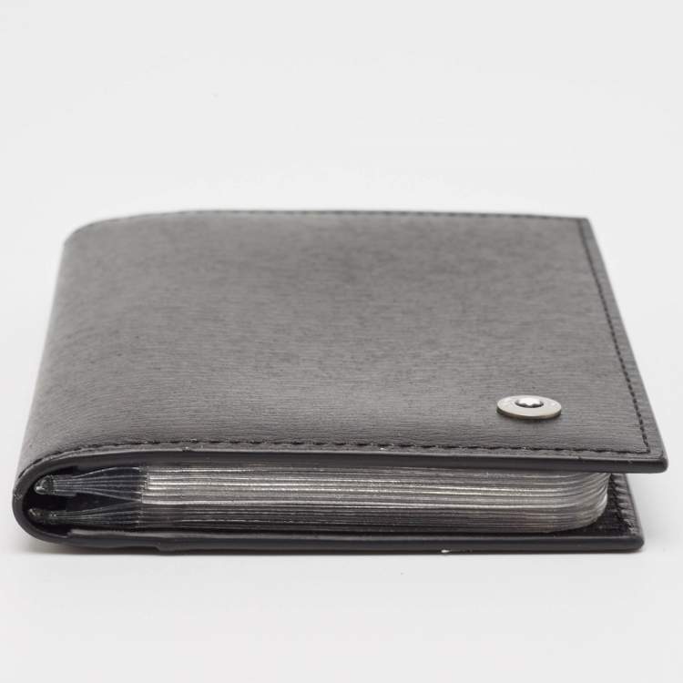 Pre Owned Montblanc Black Leather Sartorial Business Card Holder