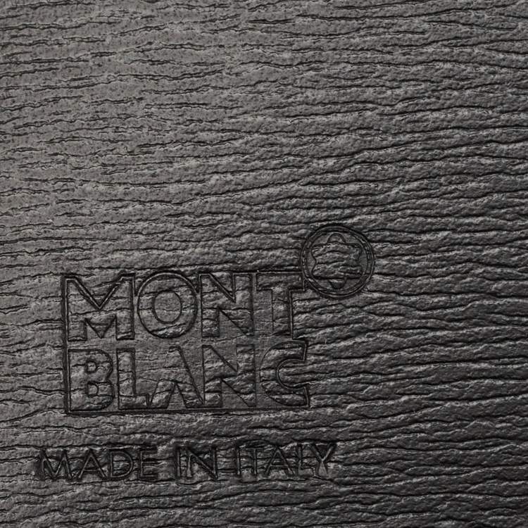 Pre Owned Montblanc Black Leather Sartorial Business Card Holder