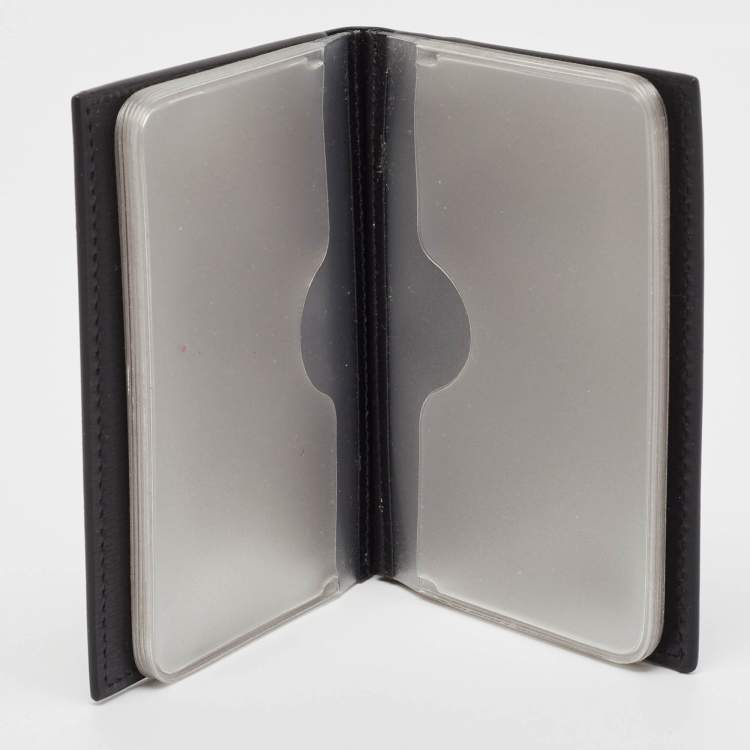 Pre Owned Montblanc Black Leather Sartorial Business Card Holder