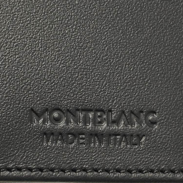 Pre Owned Montblanc Black Leather 4810 Westside Card Case