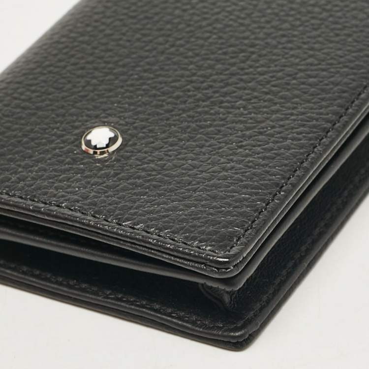 Pre Owned Montblanc Black Leather 4810 Westside Card Case