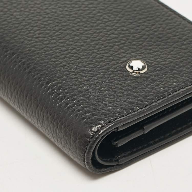 Pre Owned Montblanc Black Leather 4810 Westside Card Case