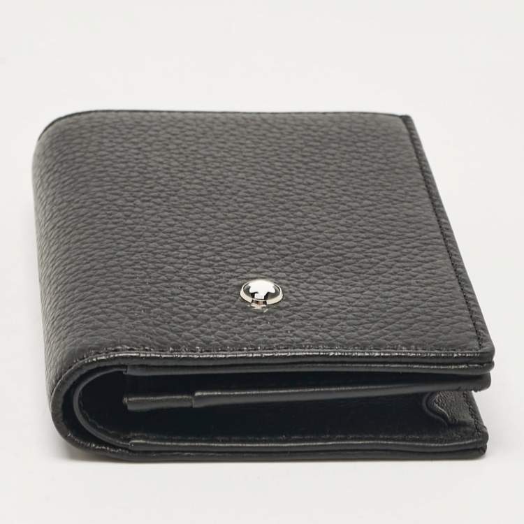 Pre Owned Montblanc Black Leather 4810 Westside Card Case