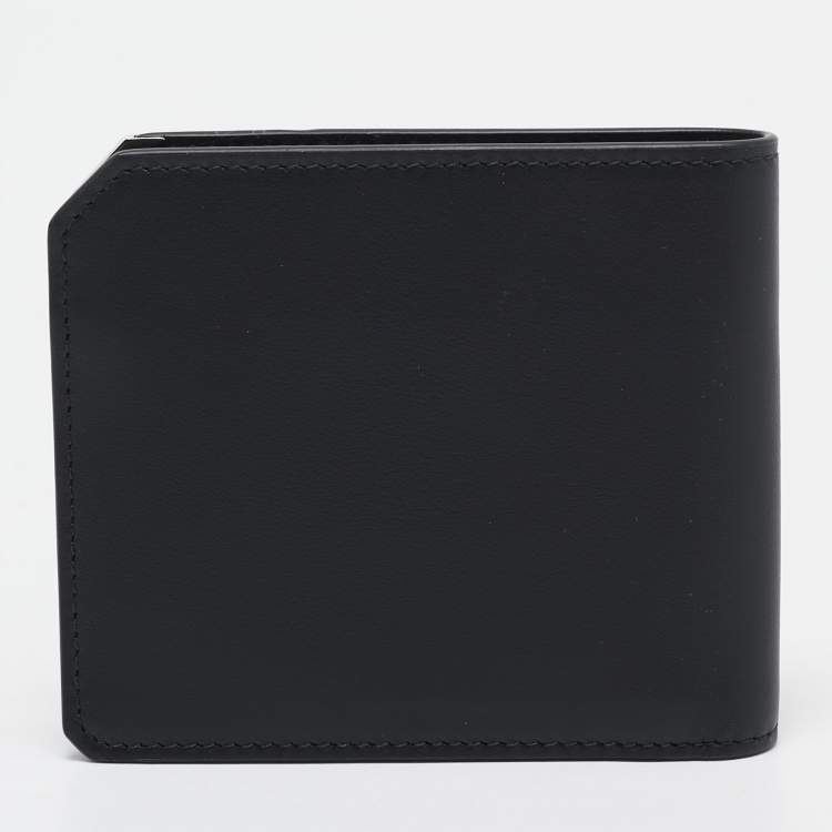 Pre Owned Montblanc Black Leather Urban Spirit 6CC Bifold Wallet