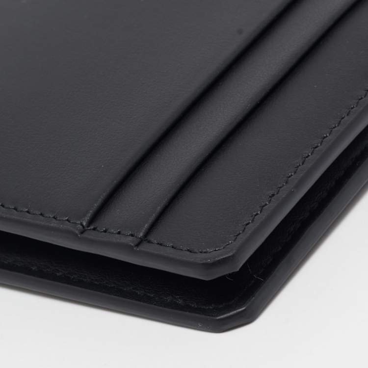 Pre Owned Montblanc Black Leather Urban Spirit 6CC Bifold Wallet
