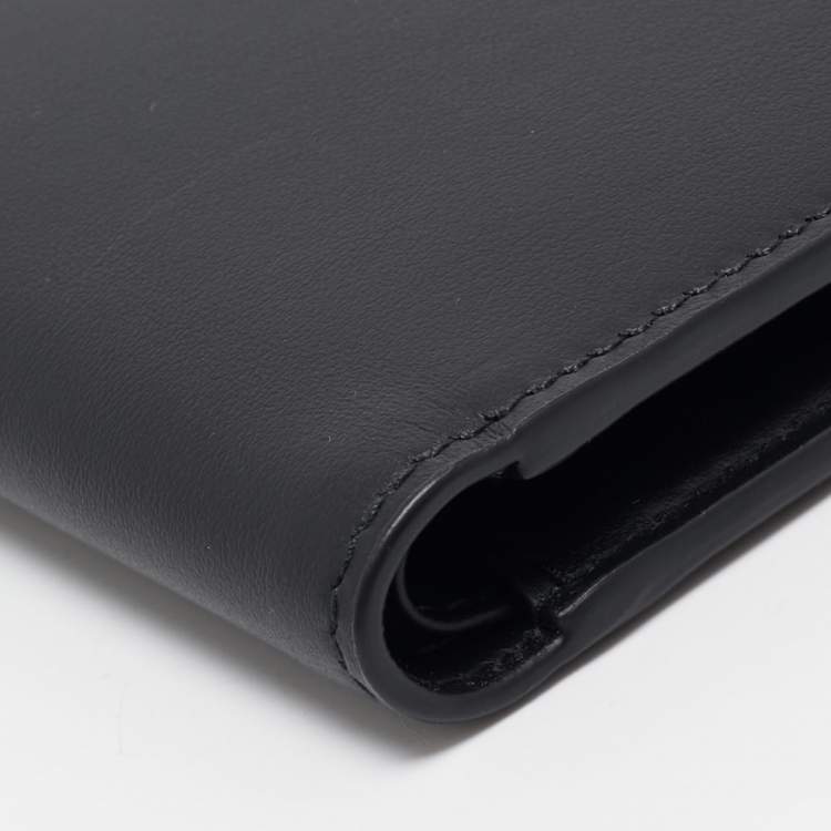 Pre Owned Montblanc Black Leather Urban Spirit 6CC Bifold Wallet