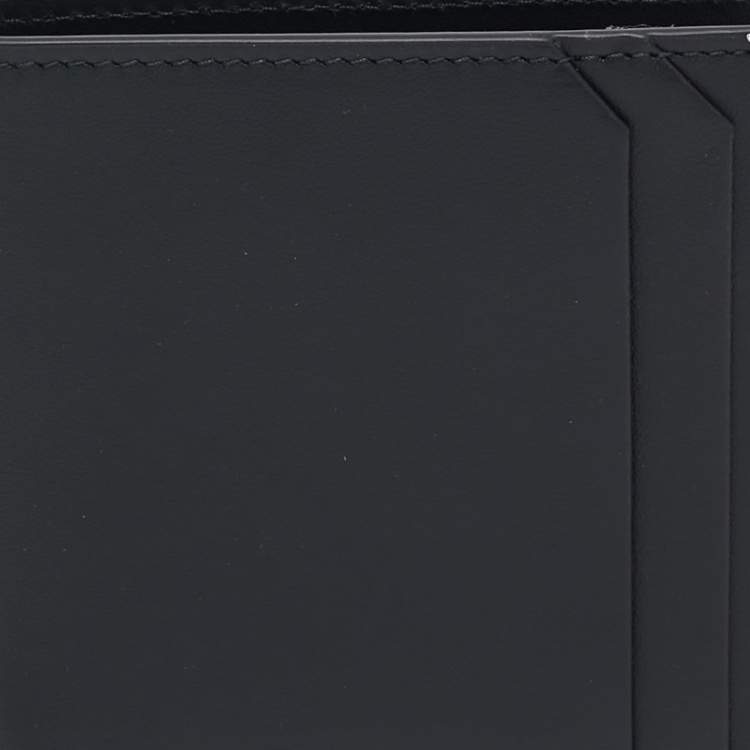 Pre Owned Montblanc Black Leather Urban Spirit 6CC Bifold Wallet