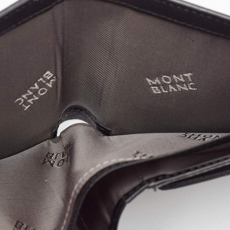 Pre Owned Montblanc Black Leather Westside 8CC Bifold Wallet