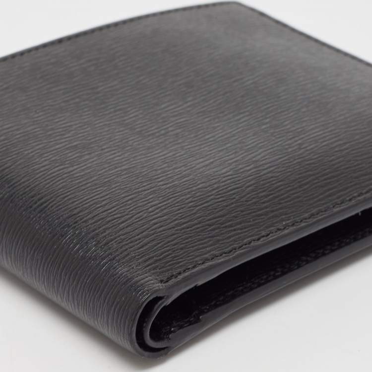 Pre Owned Montblanc Black Leather Westside 8CC Bifold Wallet
