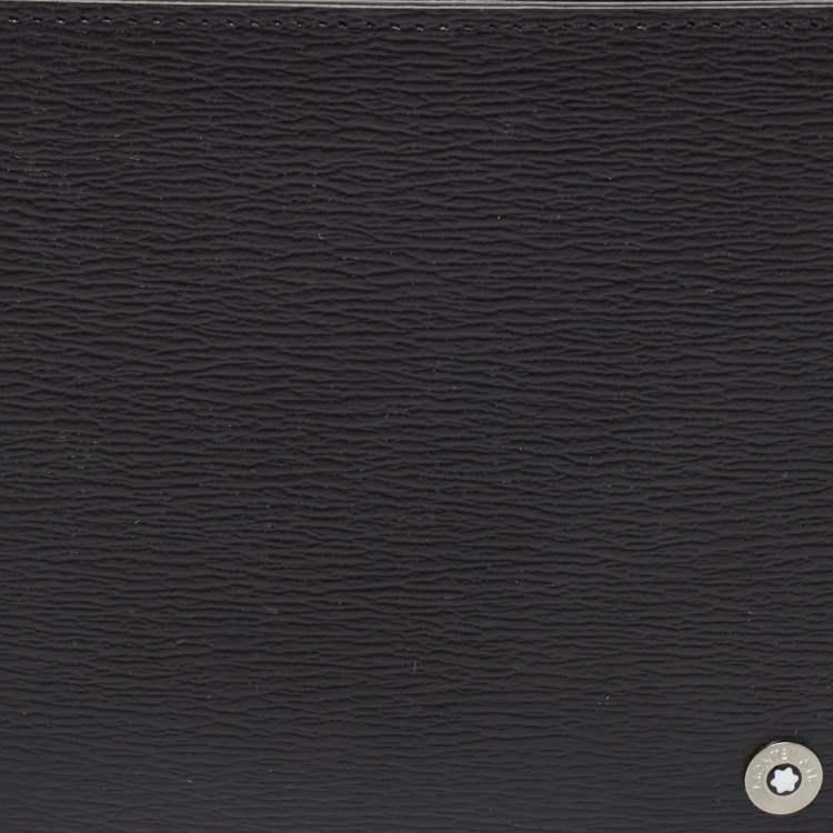 Pre Owned Montblanc Black Leather Westside 8CC Bifold Wallet