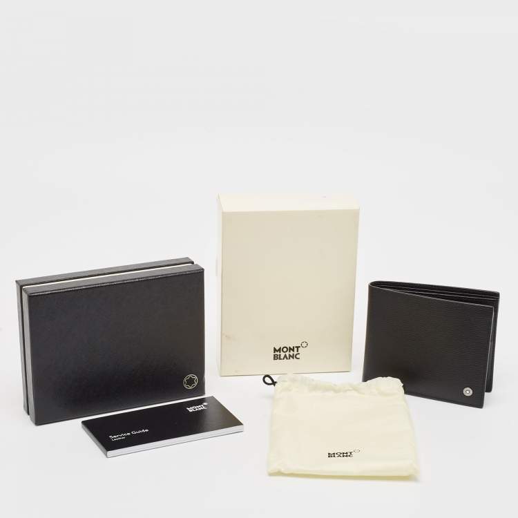 Pre Owned Montblanc Black Leather Westside 8CC Bifold Wallet