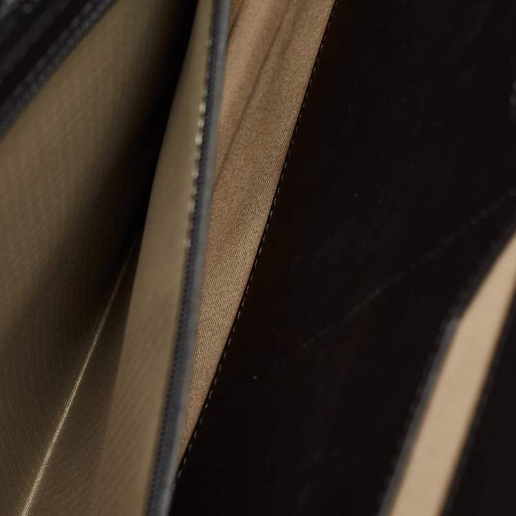 Pre Owned Montblanc Black Leather Urban Spirit Double Gusset Briefcase