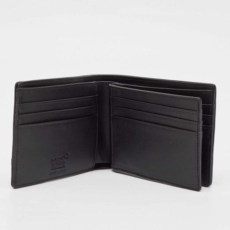 Pre Owned Montblanc Black Nylon and Leather Nightflight Bifold Wallet