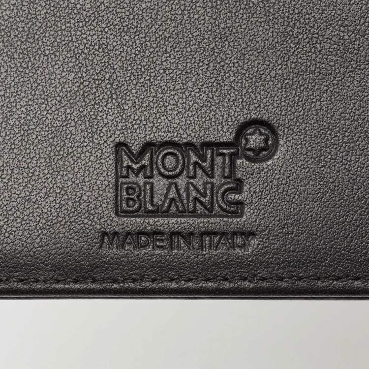 Pre Owned Montblanc Black Nylon and Leather Nightflight Bifold Wallet