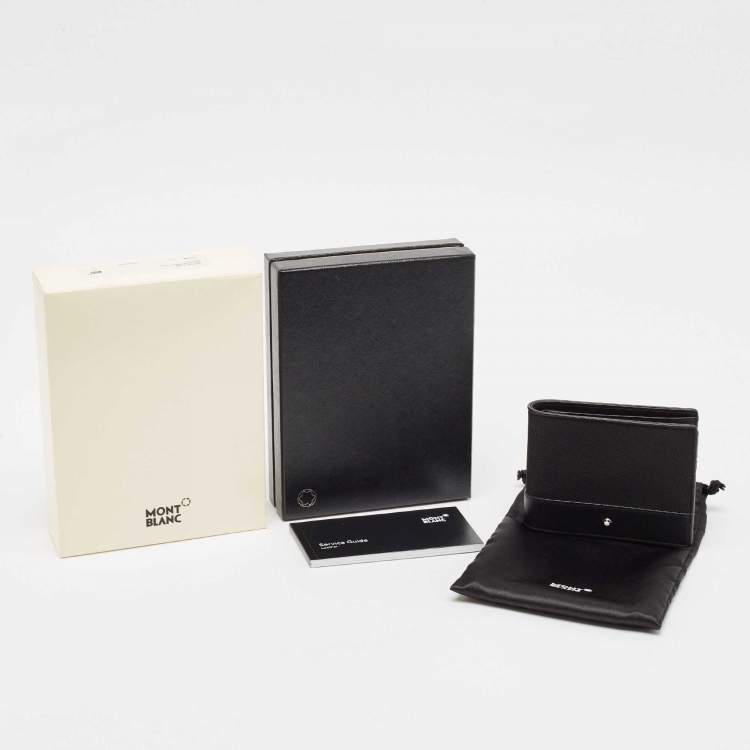 Pre Owned Montblanc Black Nylon and Leather Nightflight Bifold Wallet