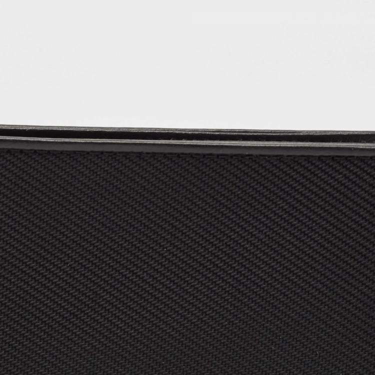 Pre Owned Montblanc Black Nylon and Leather Nightflight Bifold Wallet