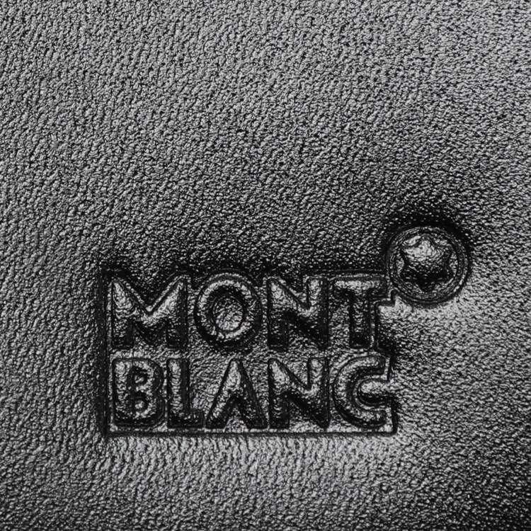Pre Owned Montblanc Black Leather Meisterstuck Bifold Card Holder