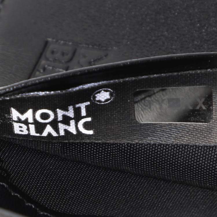 Pre Owned Montblanc Black Leather Meisterstuck Bifold Card Holder