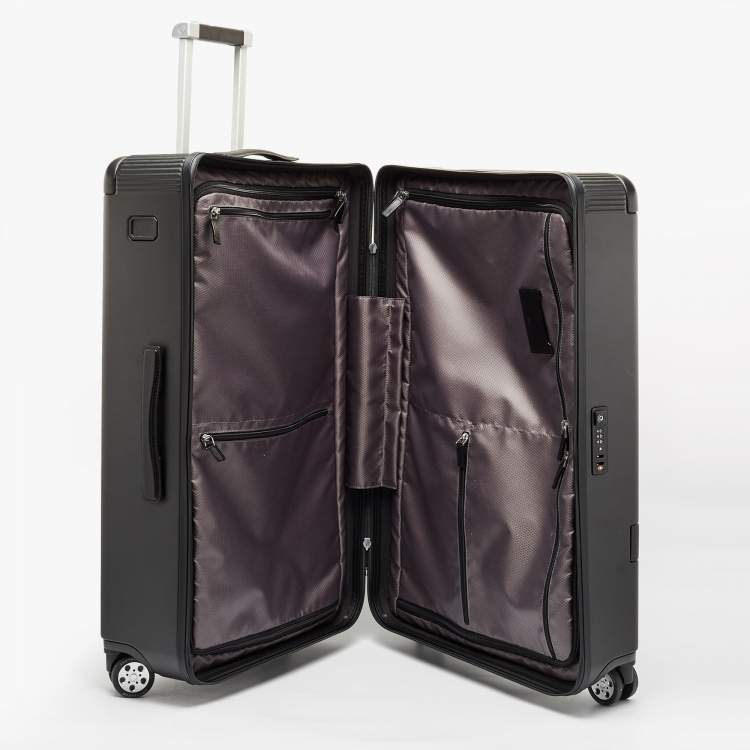 Pre Owned Montblanc Black Polycarbonate Large #MY4810 Hard Trolley Luggage