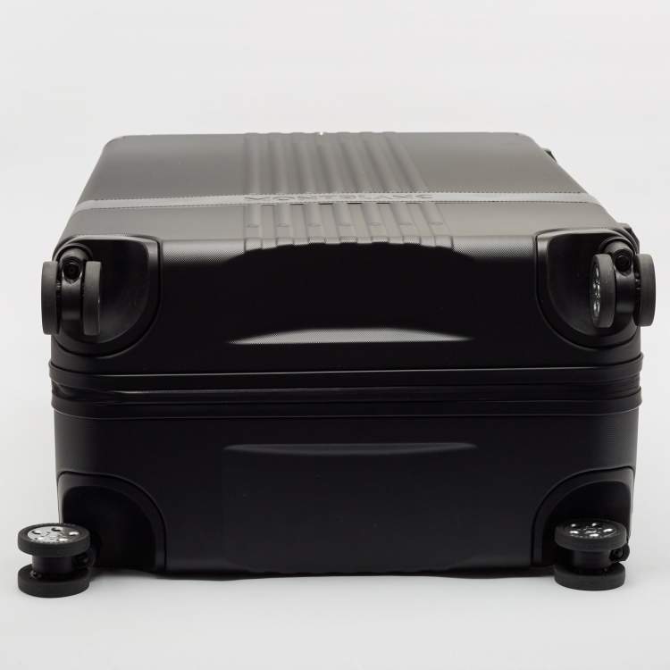 Pre Owned Montblanc Black Polycarbonate Large #MY4810 Hard Trolley Luggage