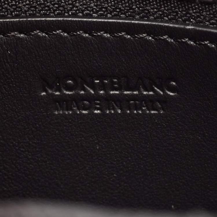 Pre Owned Montblanc Black Textured Leather Extreme 3.0 Travel Case