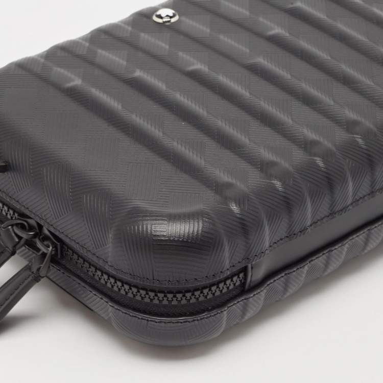 Pre Owned Montblanc Black Textured Leather Extreme 3.0 Travel Case