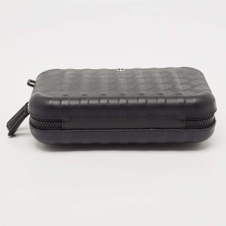Pre Owned Montblanc Black Textured Leather Extreme 3.0 Travel Case