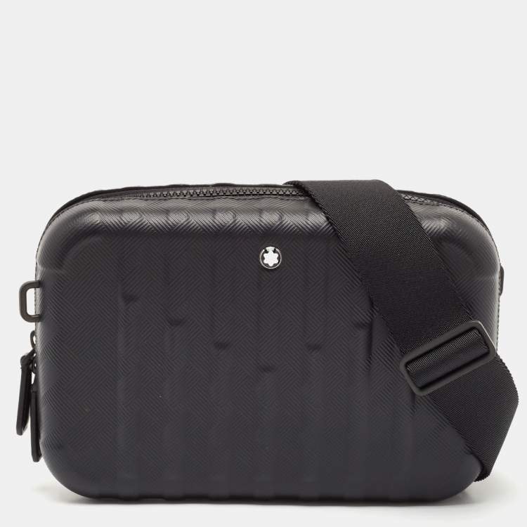 Pre Owned Montblanc Black Textured Leather Extreme 3.0 Travel Case