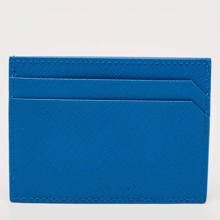 Pre Owned Montblanc Blue Leather Sartorial Card Holder