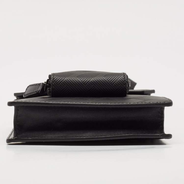 Pre Owned Montblanc Black Leather Extreme 3.0 Mini Envelope Messenger Bag