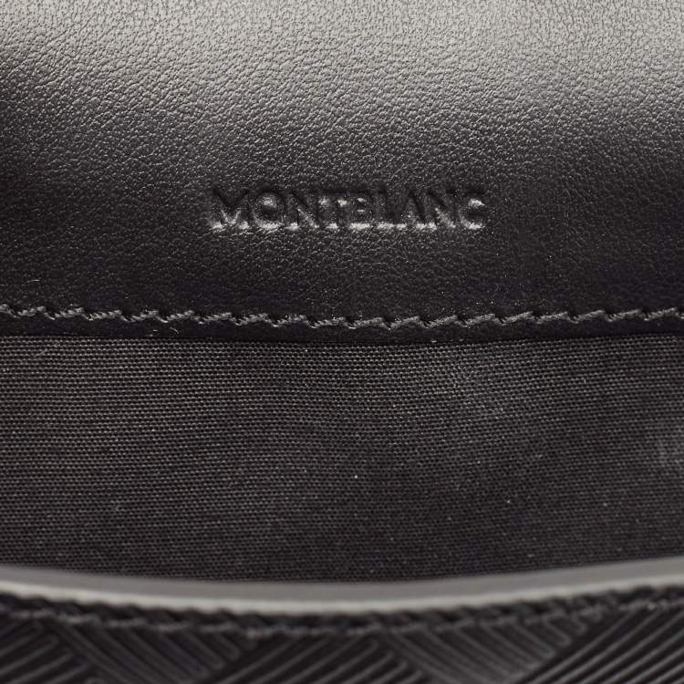 Pre Owned Montblanc Black Leather Extreme 3.0 Mini Envelope Messenger Bag