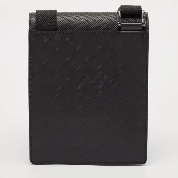 Pre Owned Montblanc Black Leather Extreme 3.0 Mini Envelope Messenger Bag