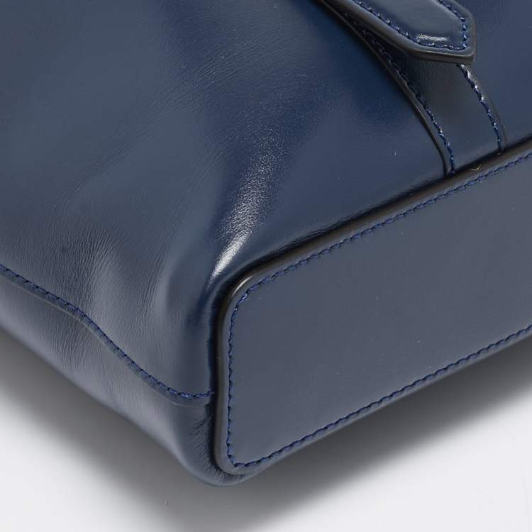 Pre Owned Montblanc Blue Leather Meisterstuck Neo Briefcase