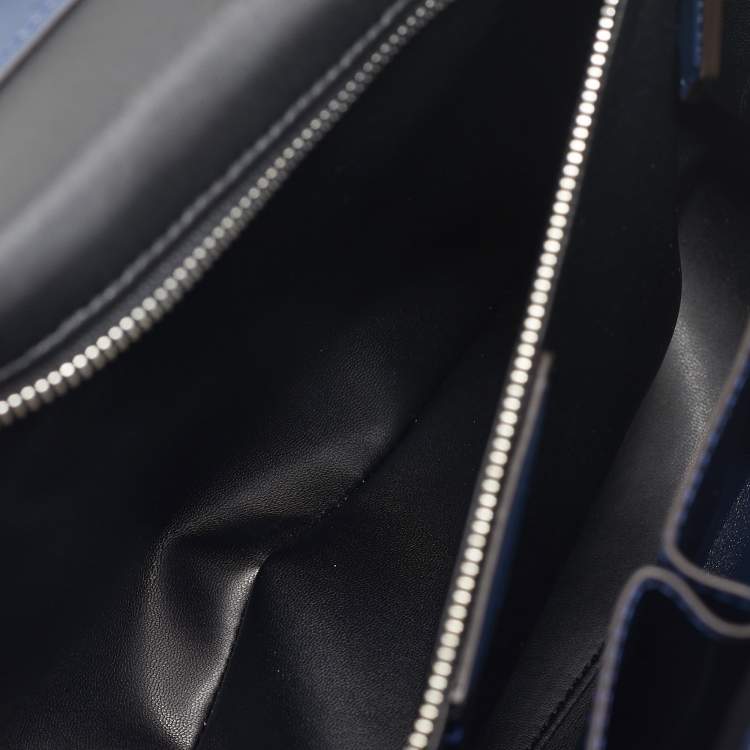 Pre Owned Montblanc Blue Leather Meisterstuck Neo Briefcase