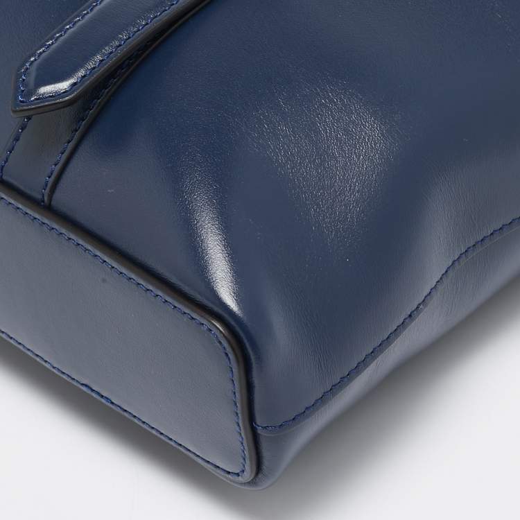Pre Owned Montblanc Blue Leather Meisterstuck Neo Briefcase
