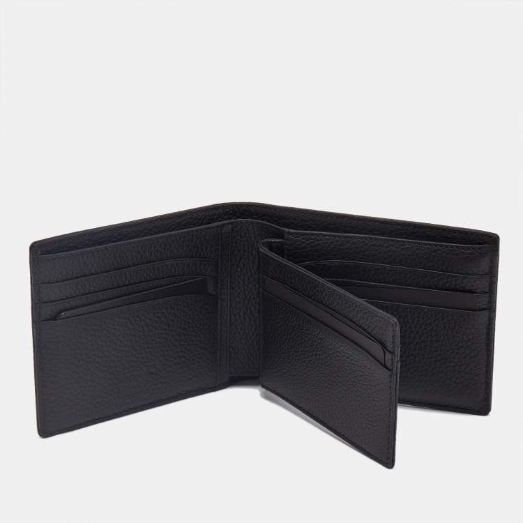 Pre Owned Montblanc Black Leather Meisterstuck 6CC Wallet with Removable Card Holder