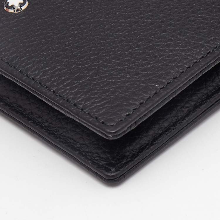 Pre Owned Montblanc Black Leather Meisterstuck 6CC Wallet with Removable Card Holder