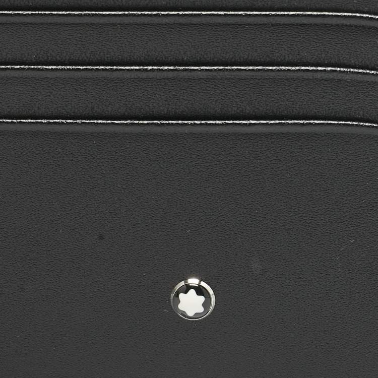 Pre Owned Montblanc Black Leather Meisterstuck Card Holder 