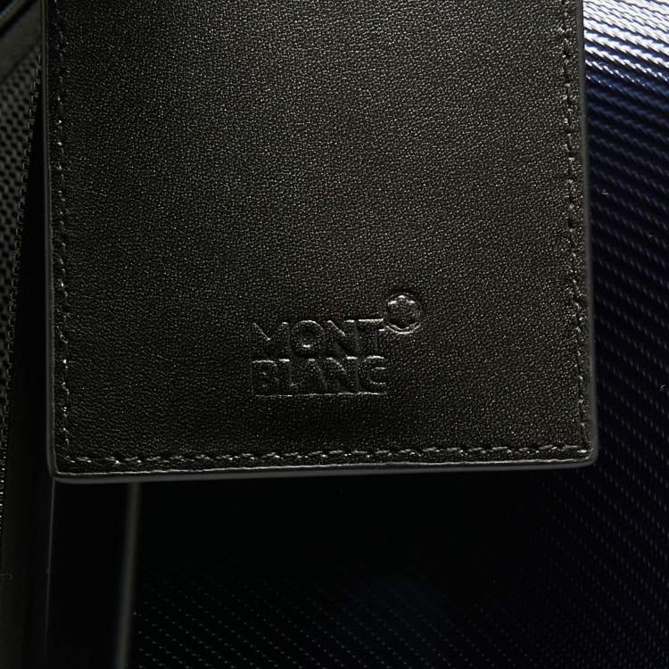 Pre Owned Montblanc Blue Polycarbonate Nightflight Suitcase