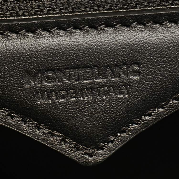 Pre Owned Montblanc Black Leather Meisterstuck Soft Tote