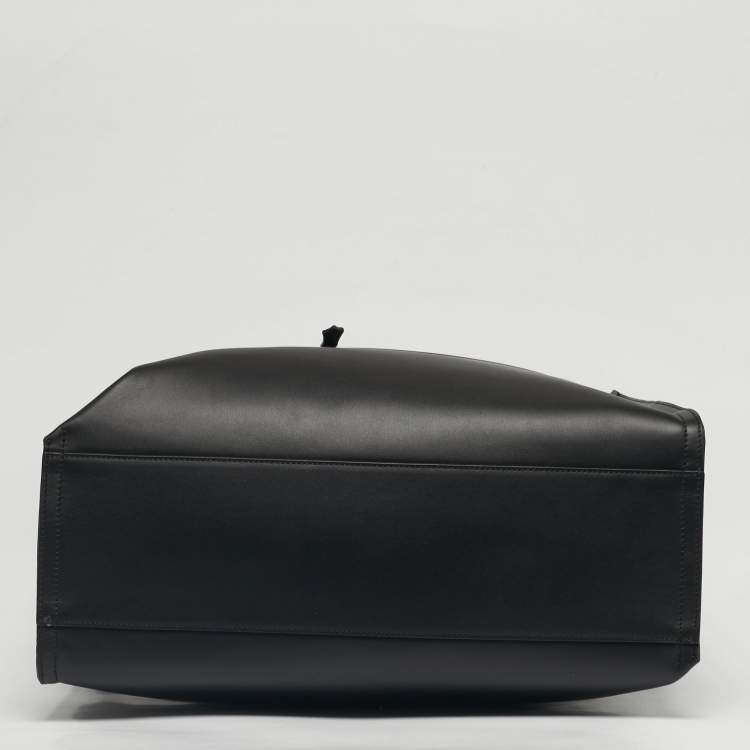 Pre Owned Montblanc Black Leather Meisterstuck Soft Tote